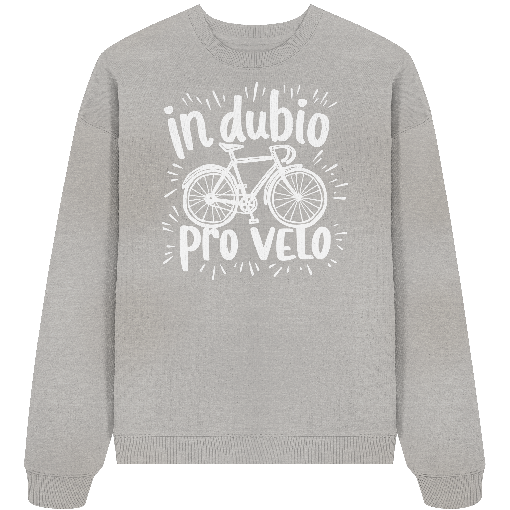 In dubio pro velo Fahrrad Spruch - Unisex Bio Pullover - Kiebitzdelle
