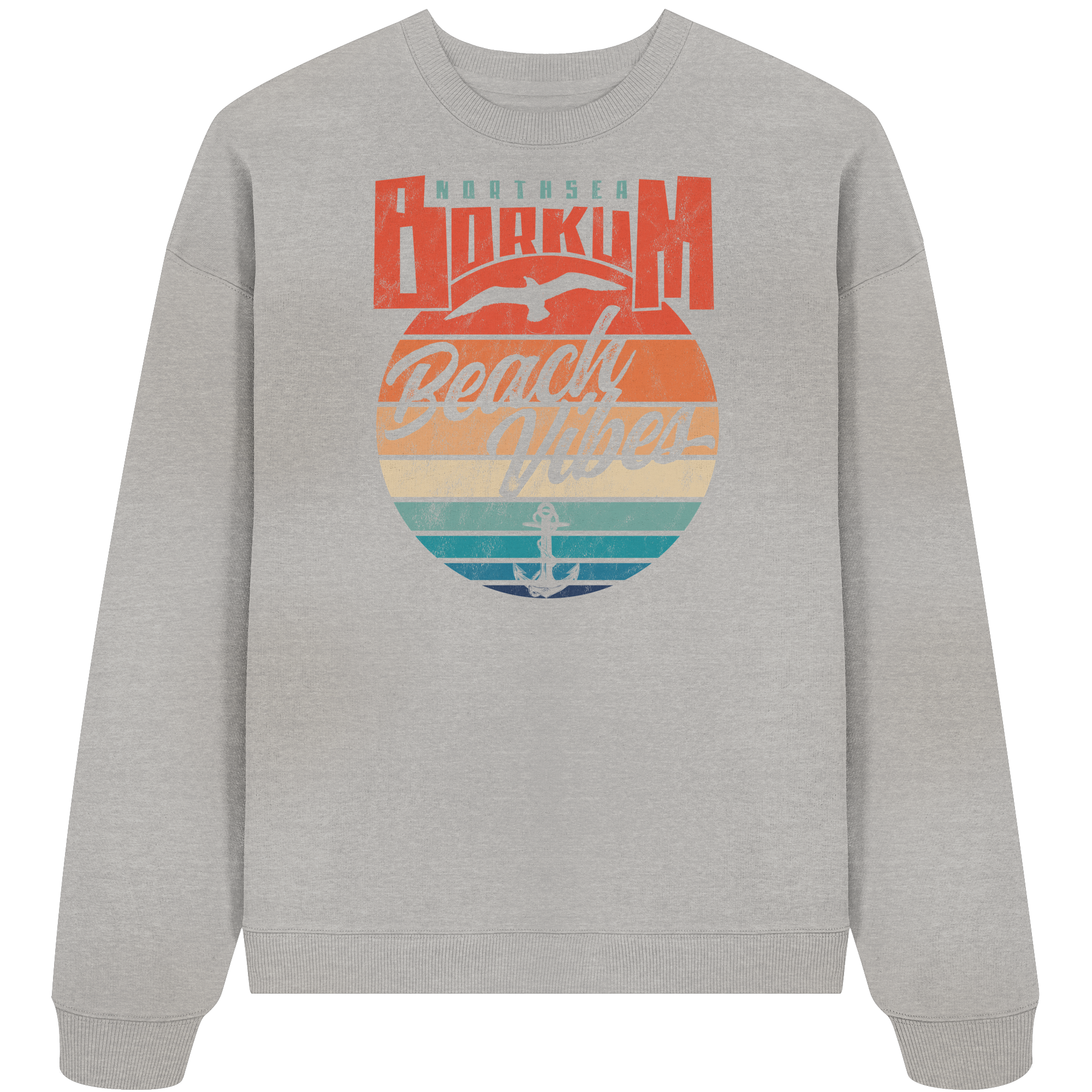 Borkum Beach Vibes - Unisex Bio Pullover - Kiebitzdelle