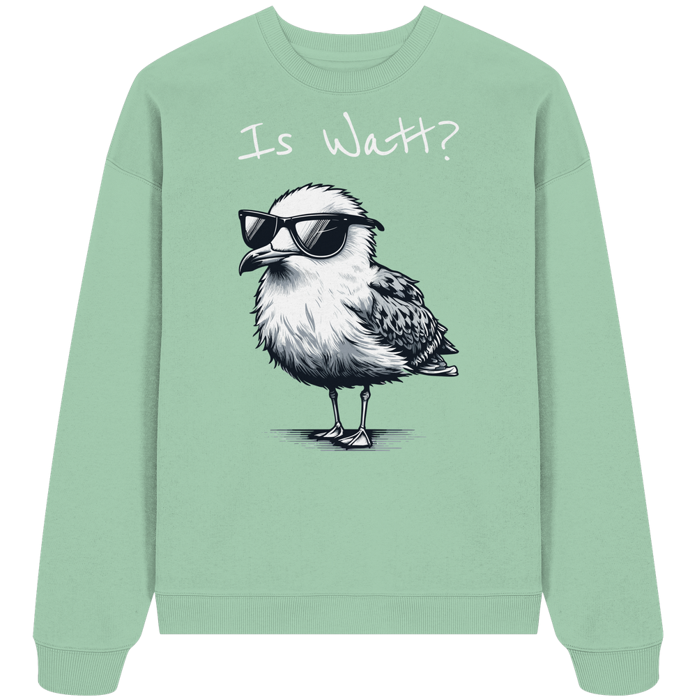 Is Watt Coole Möwe - Unisex Bio Pullover - Kiebitzdelle
