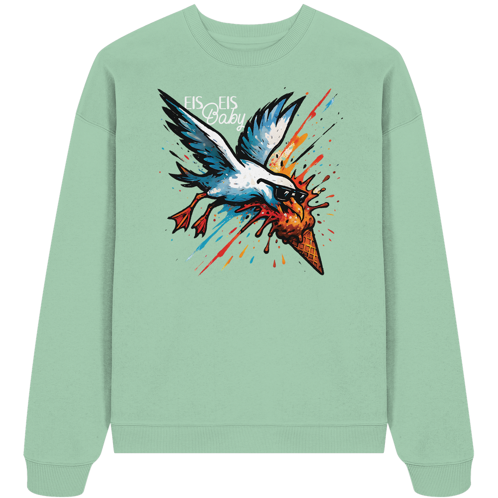 Eis Eis Baby Eisdieb Möwe - Unisex Bio Pullover