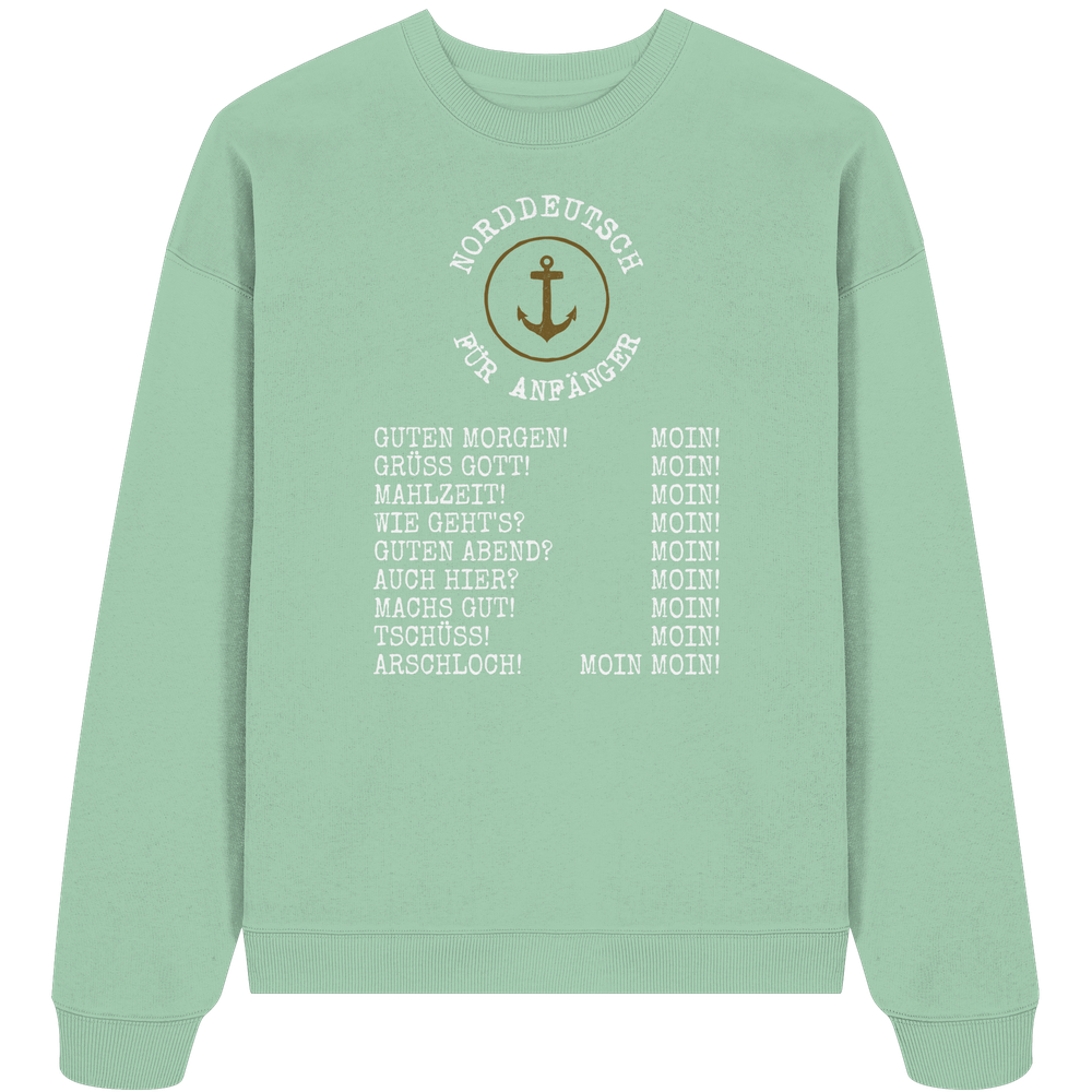Norddeutsch für Anfänger - Unisex Bio Pullover - Kiebitzdelle