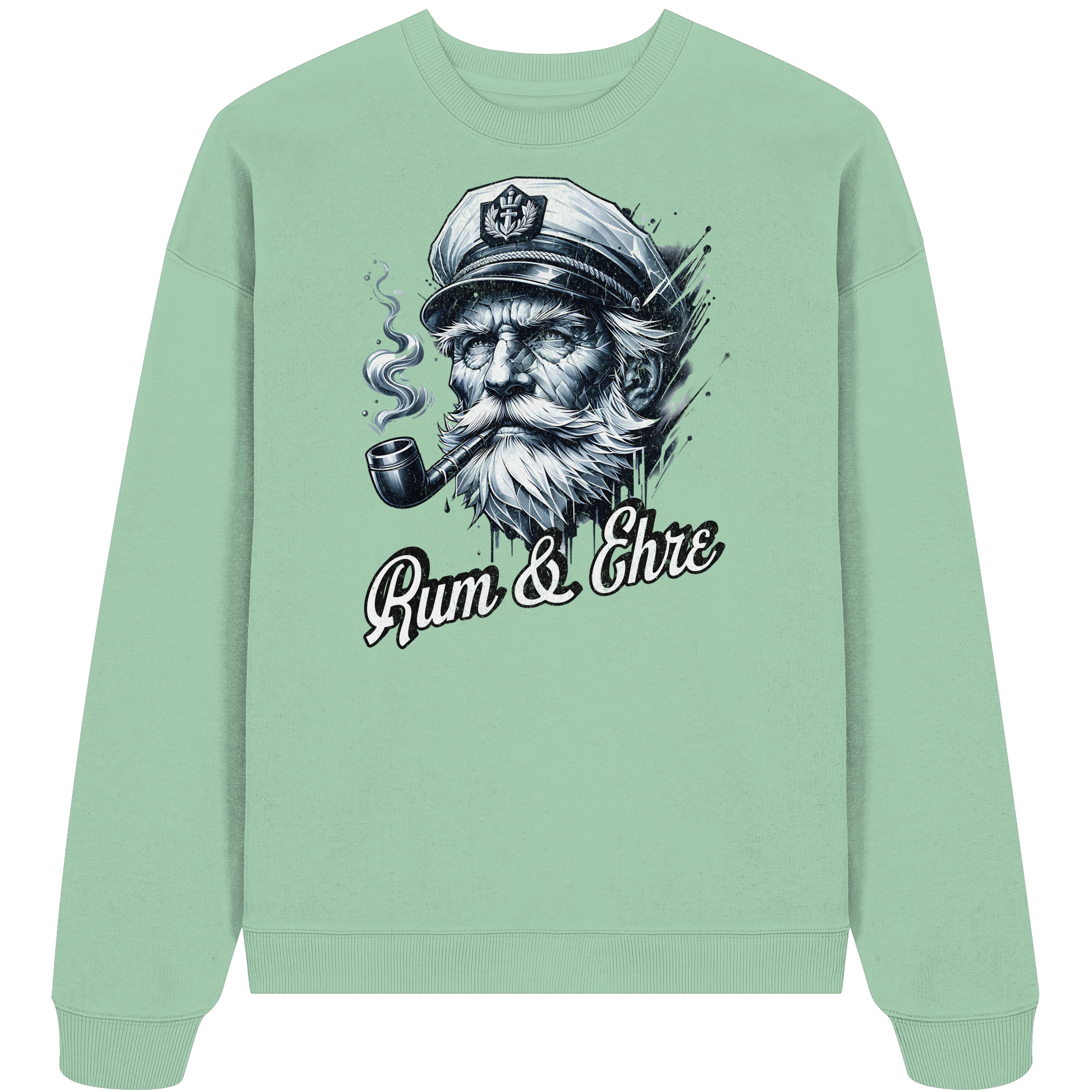 Rum und Ehre Kapitän - Unisex Bio Pullover - Kiebitzdelle