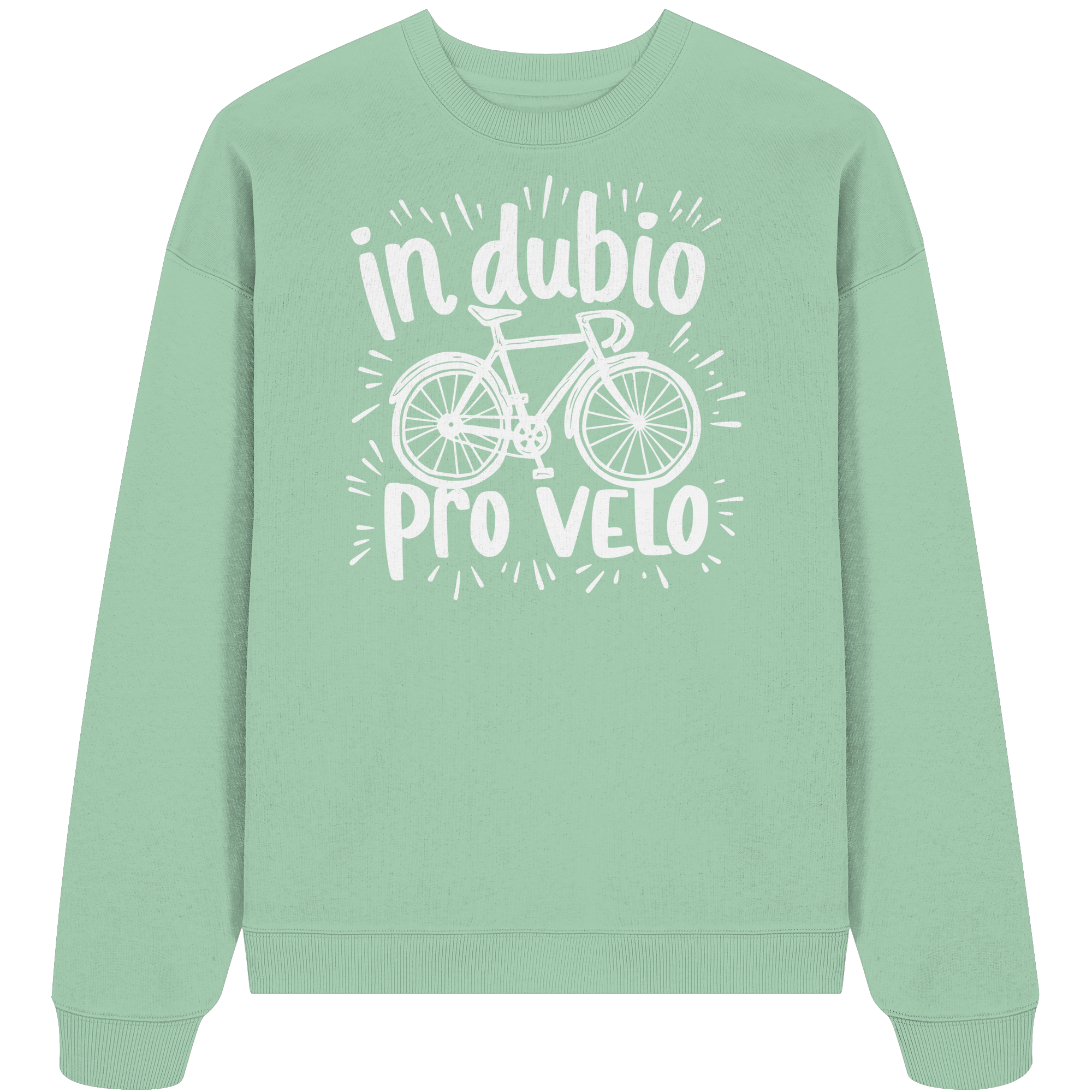 In dubio pro velo Fahrrad Spruch - Unisex Bio Pullover - Kiebitzdelle