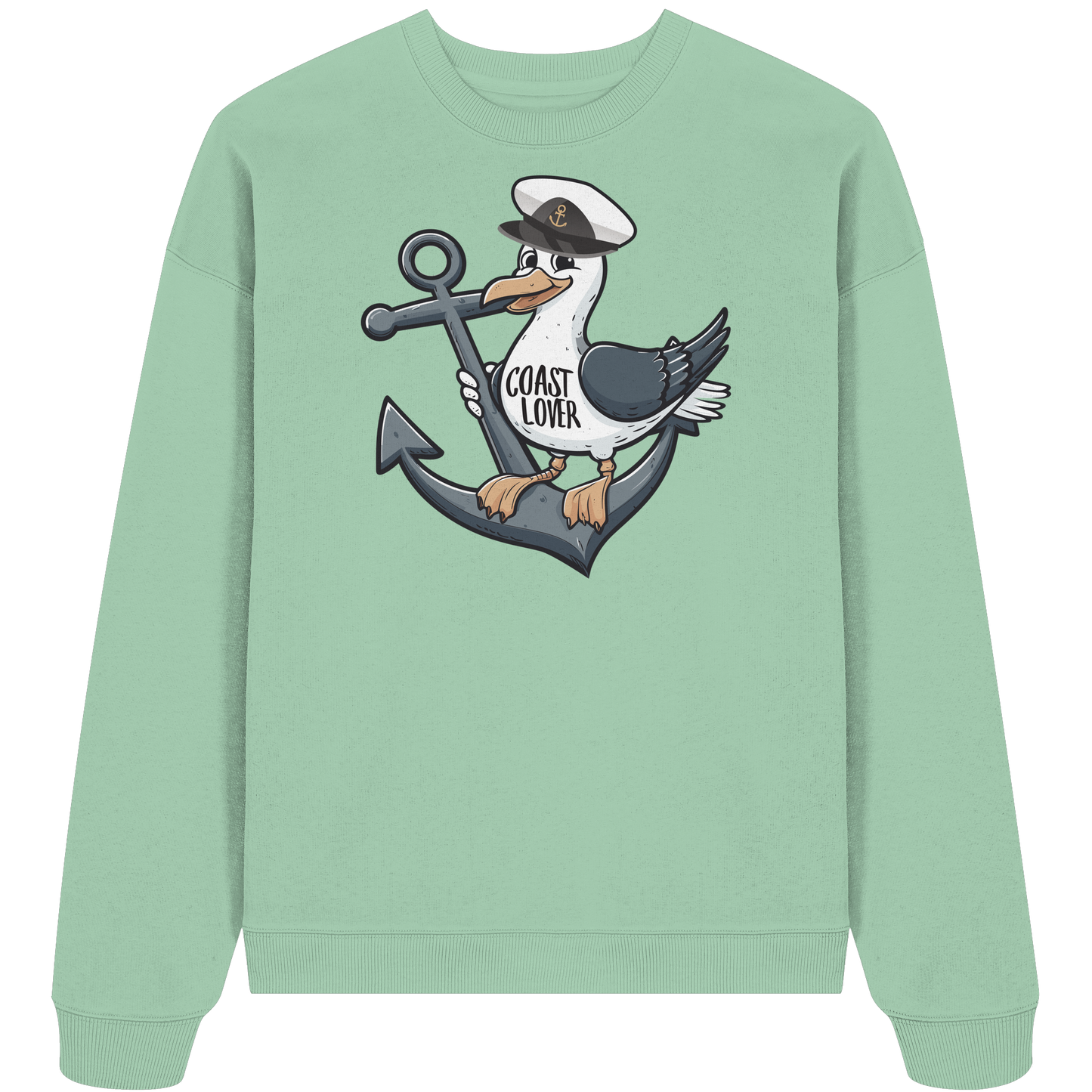 Coast Lover Möwe Kapitän - Unisex Bio Pullover