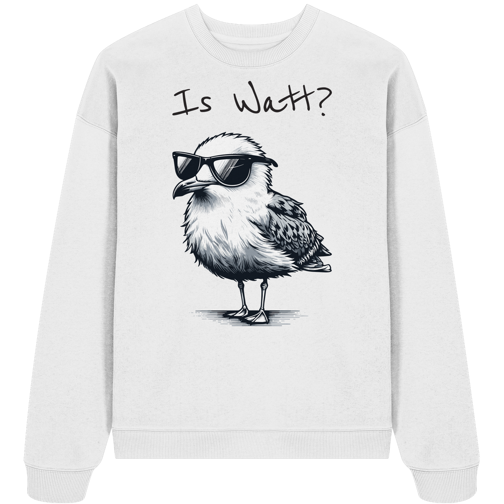 Is Watt Coole Möwe - Unisex Bio Pullover - Kiebitzdelle