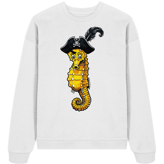 Seepferdchen Seeräuber Pirat - Unisex Bio Pullover