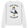 Mein Anker am Morgen Kaffee Möwe - Unisex Bio Pullover - Kiebitzdelle