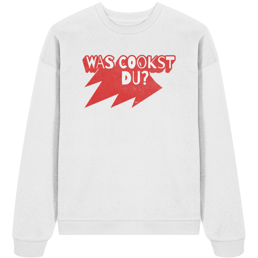 Was cookst du Lustig Kochen - Unisex Bio Pullover