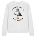 Snack mi nich an erst Koffein Möwe Spruch - Unisex Bio Pullover - Kiebitzdelle