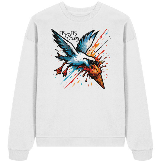 Eis Eis Baby Eisdieb Möwe - Unisex Bio Pullover
