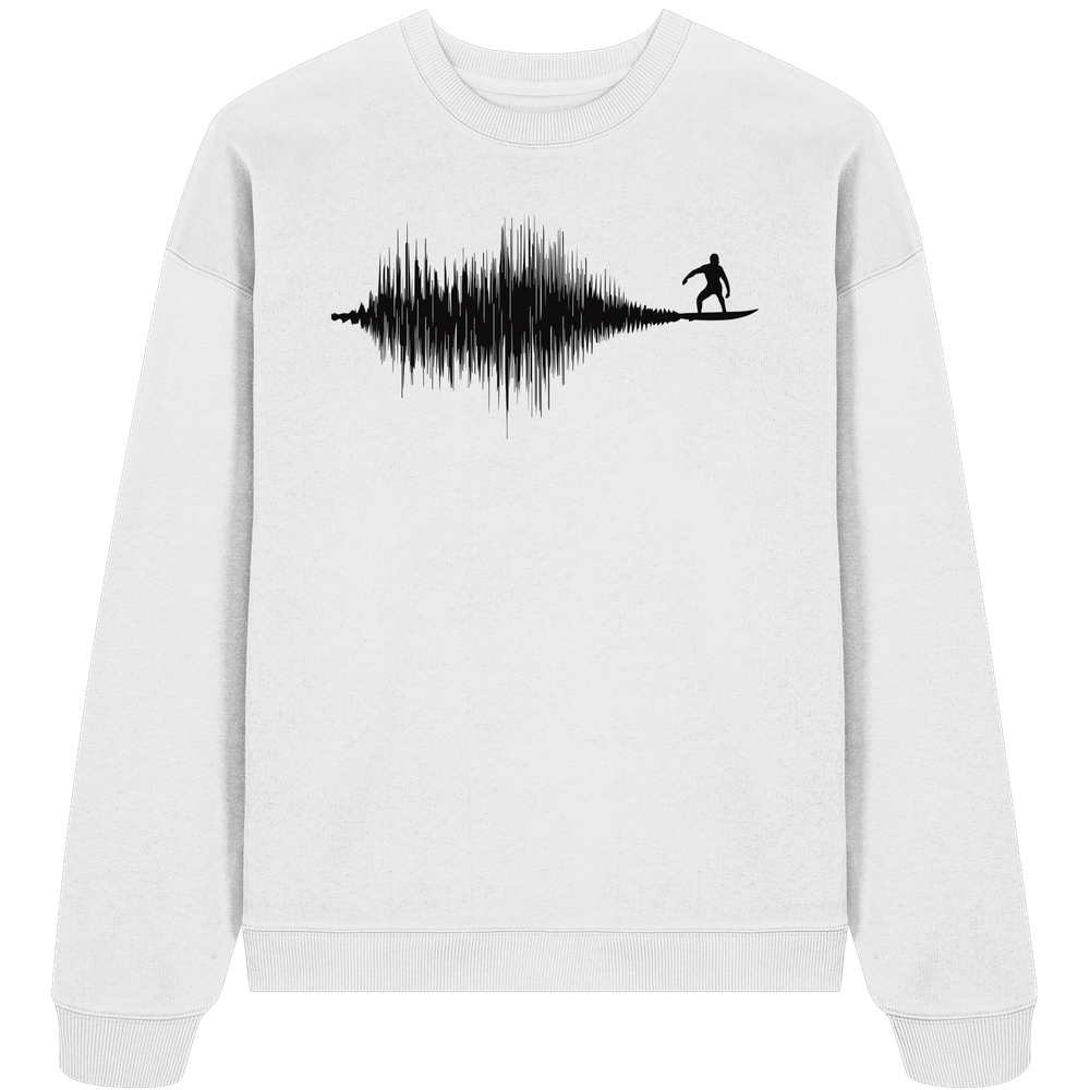 Soundwave Schallewelle Surfer Equilizer - Unisex Bio Pullover - Kiebitzdelle