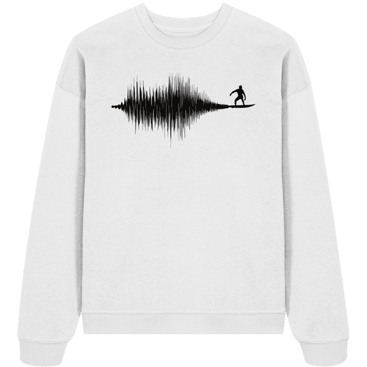 Soundwave Schallewelle Surfer Equilizer - Unisex Bio Pullover