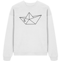 Papierschiff Papierboot Origami - Unisex Bio Pullover - Kiebitzdelle