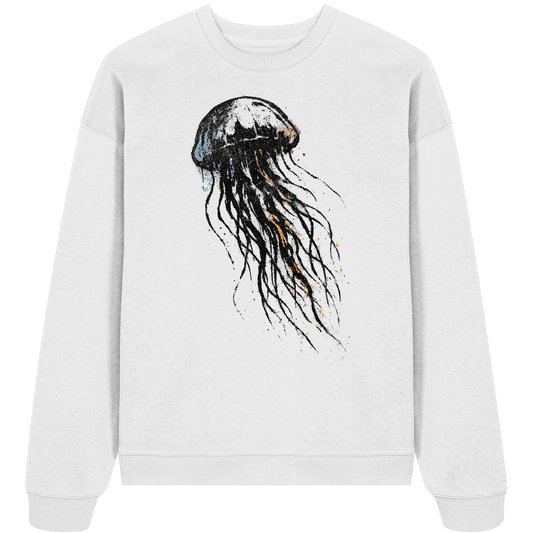 Street Art Qualle - Unisex Bio Pullover