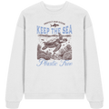 Keep the Sea Plastic Free Umweltschutz Spruch - Unisex Bio Pullover - Kiebitzdelle