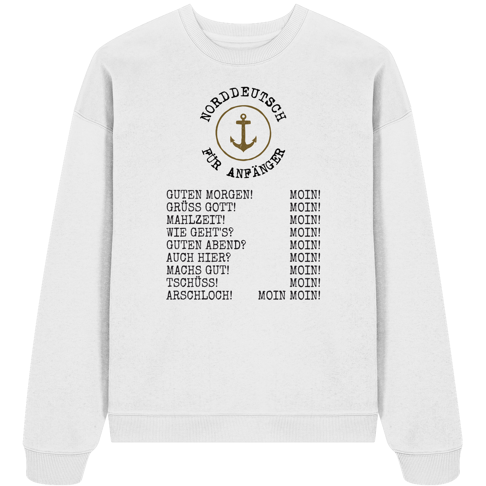 Norddeutsch für Anfänger - Unisex Bio Pullover - Kiebitzdelle