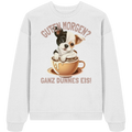 Guten Morgen Ganz dünnes Eis Hund Kaffeetasse - Unisex Bio Pullover - Kiebitzdelle