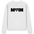 Moin Spruch mit Herz Anker - Unisex Bio Pullover - Kiebitzdelle