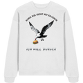 Freche Möwe will Burger statt Krabben - Unisex Bio Pullover - Kiebitzdelle