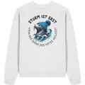 Sturm ist erst wenn die Robbe die Mütze verliert - Unisex Bio Pullover - Kiebitzdelle