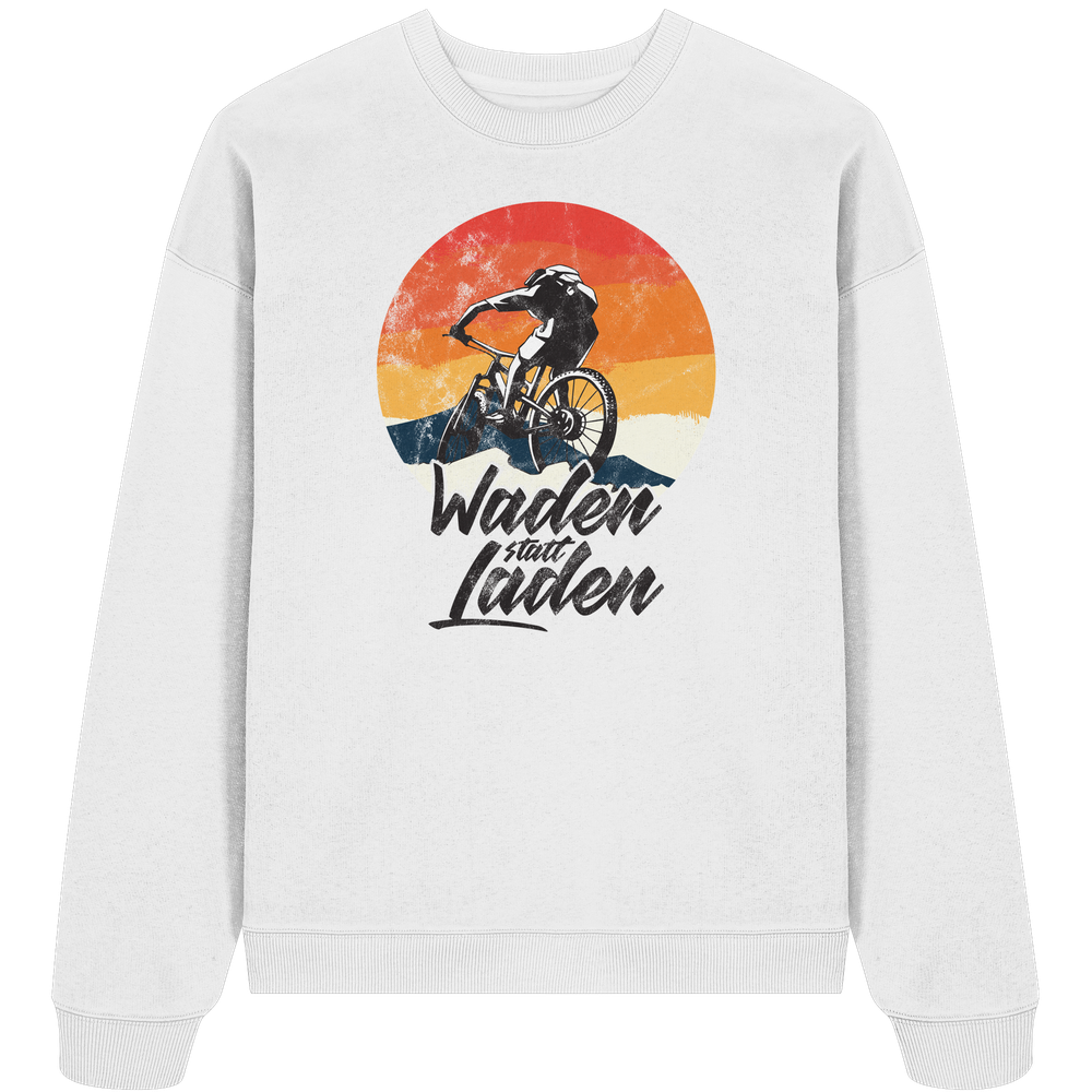 Waden statt Laden Fahrrad E-Bike Radtrikot - Unisex Bio Pullover