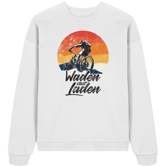 Waden statt Laden Fahrrad E-Bike Radtrikot - Unisex Bio Pullover