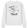 Kurs auf Fischbrötchen Papierschiff Möwe - Unisex Bio Pullover - Kiebitzdelle