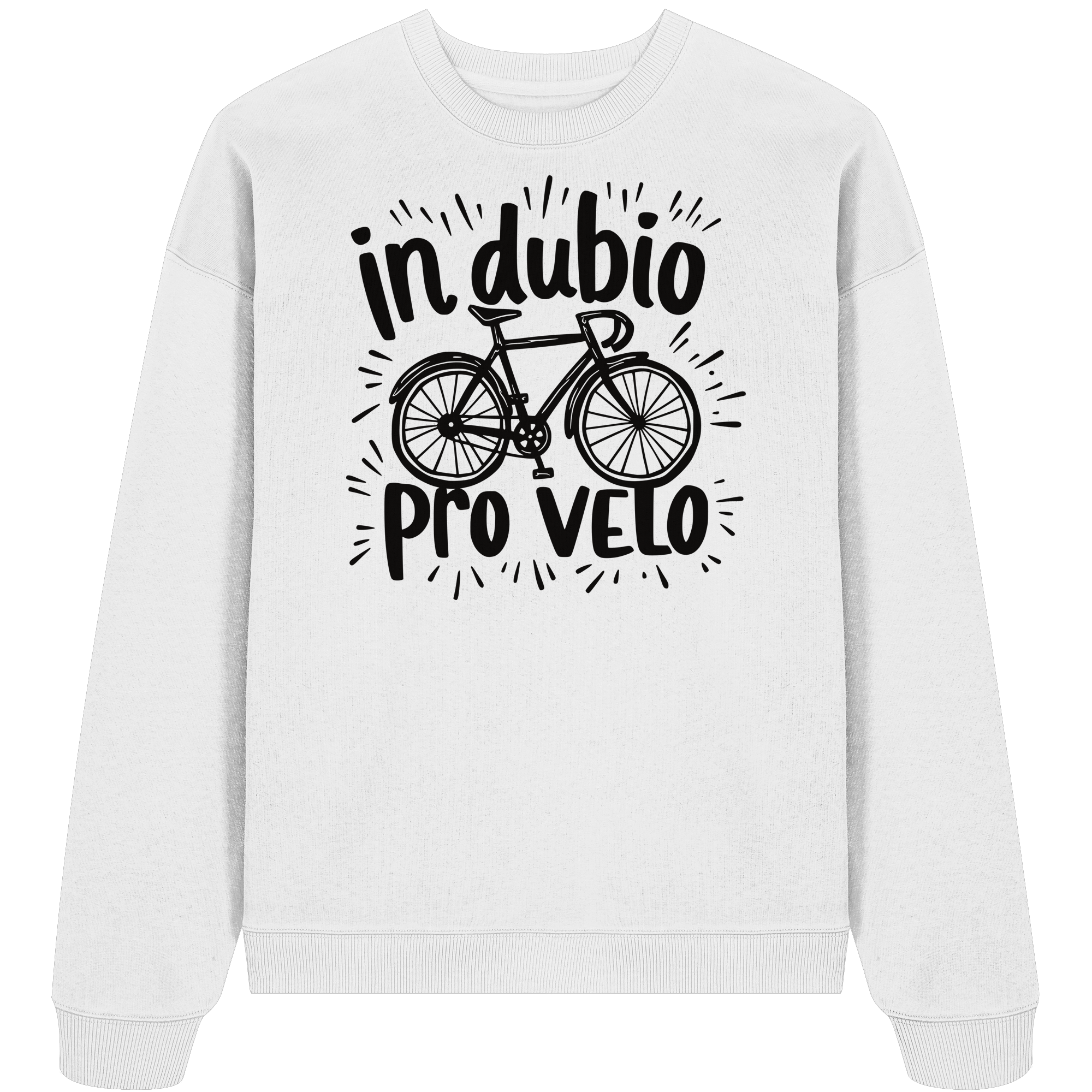 In dubio pro velo Fahrrad Spruch - Unisex Bio Pullover - Kiebitzdelle