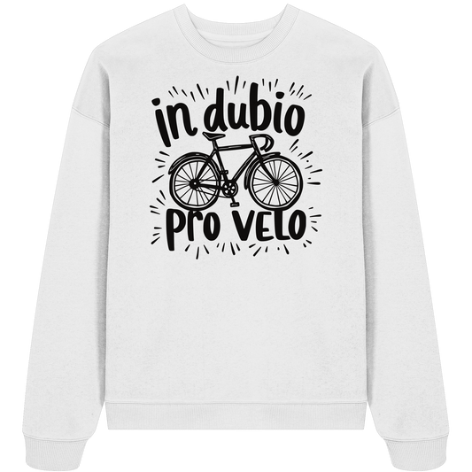 In dubio pro velo Fahrrad Spruch - Unisex Bio Pullover