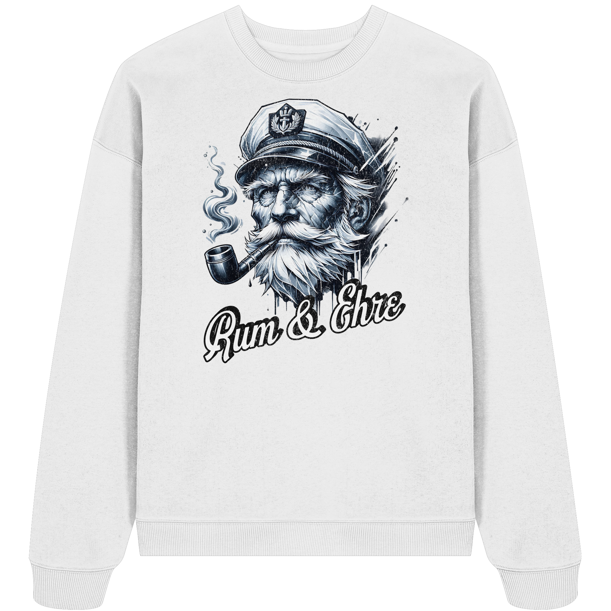 Rum und Ehre Kapitän - Unisex Bio Pullover - Kiebitzdelle