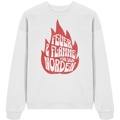 Feuer und Flamme für den Norden - Unisex Bio Pullover - Kiebitzdelle