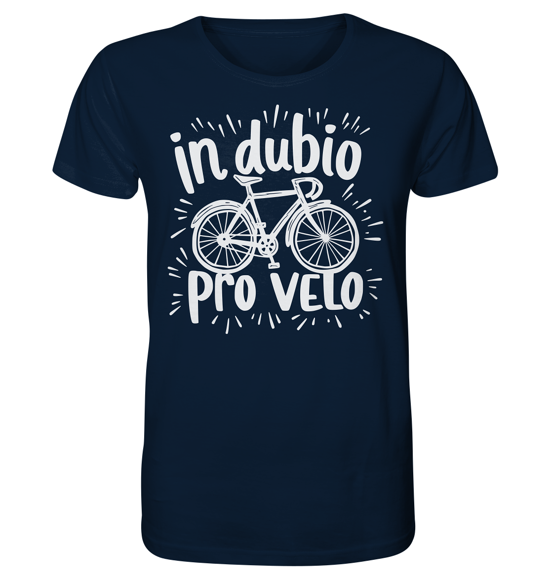 In dubio pro velo Fahrrad Spruch - Herren Premium Bio Shirt