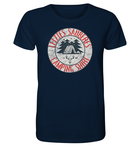 Letztes sauberes Camping Shirt - Herren Premium Bio Shirt - Kiebitzdelle
