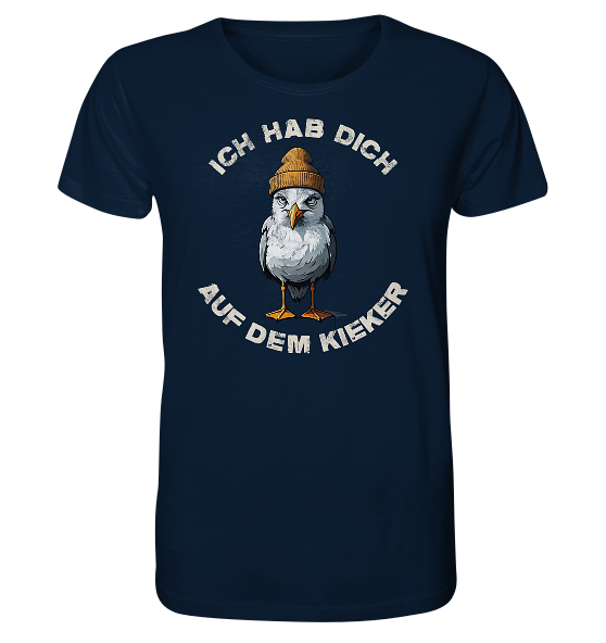Ich hab Dich auf dem Kieker Möwe Spruch - Herren Premium Bio Shirt - Kiebitzdelle