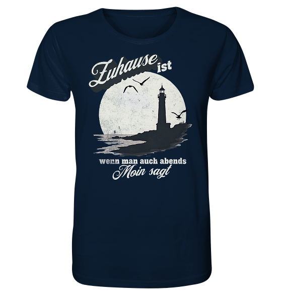 Moin Spruch Zuhause - Herren Premium Bio Shirt - Kiebitzdelle