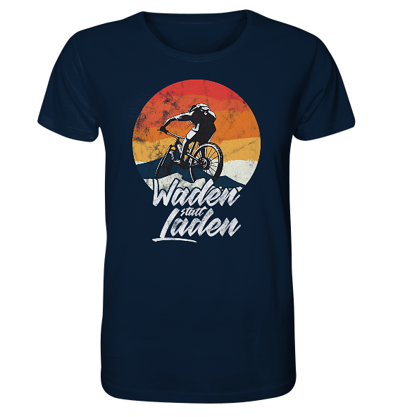 Waden statt Laden Fahrrad E-Bike Radtrikot - Herren Premium Bio Shirt - Kiebitzdelle