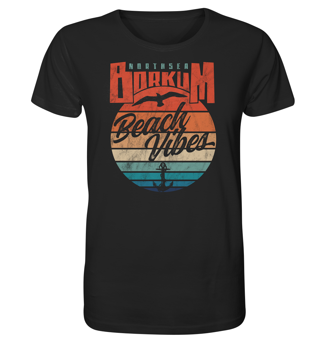 Borkum Beach Vibes - Herren Premium Bio Shirt - Kiebitzdelle