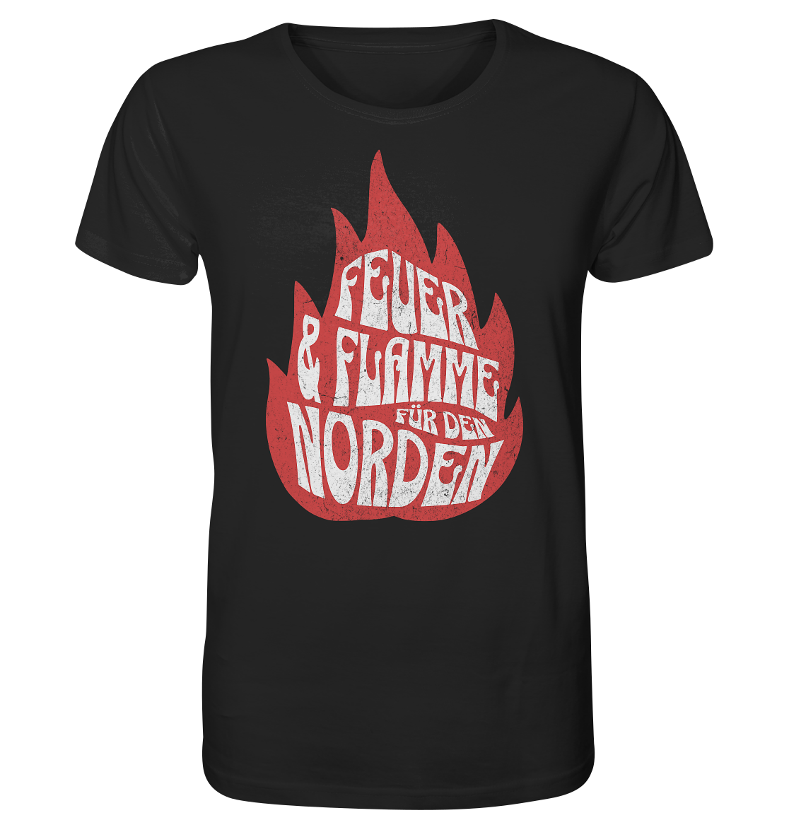 Feuer und Flamme für den Norden - Herren Premium Bio Shirt - Kiebitzdelle