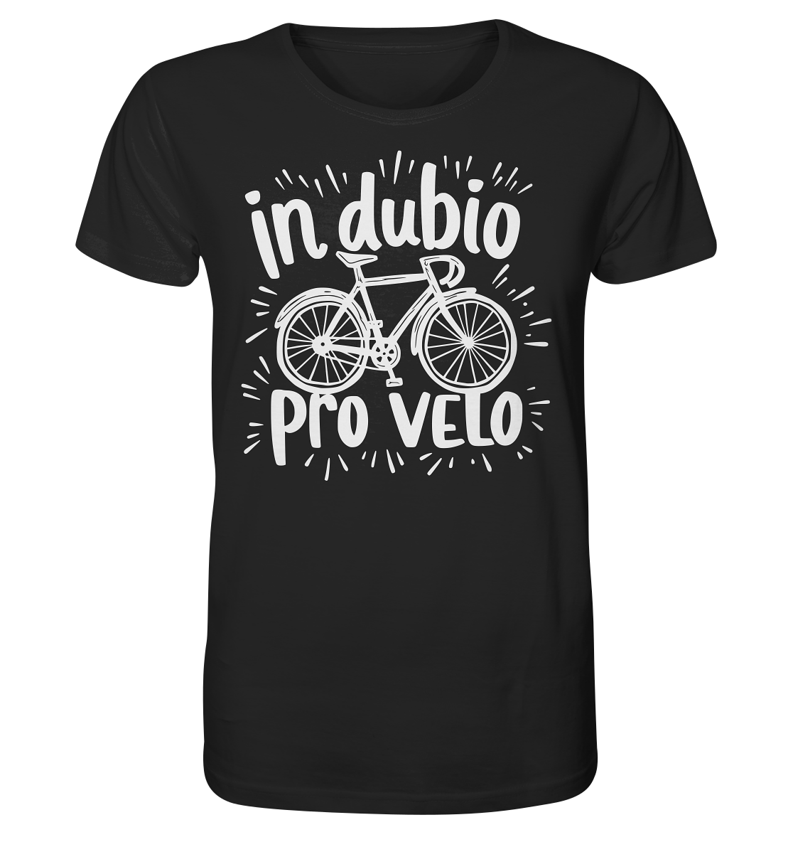 In dubio pro velo Fahrrad Spruch - Herren Premium Bio Shirt