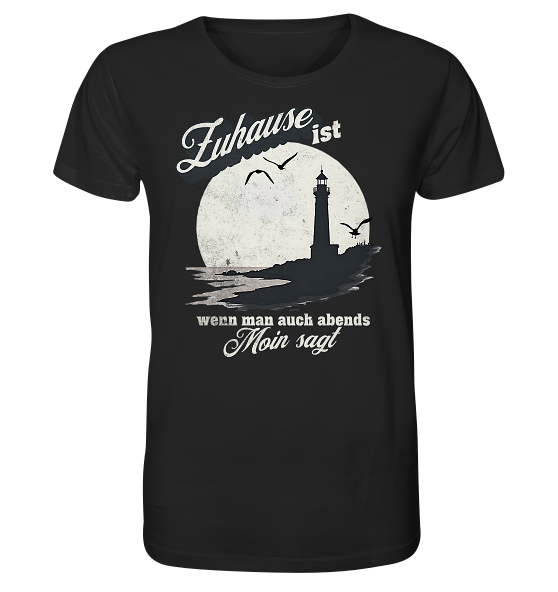 Moin Spruch Zuhause - Herren Premium Bio Shirt - Kiebitzdelle