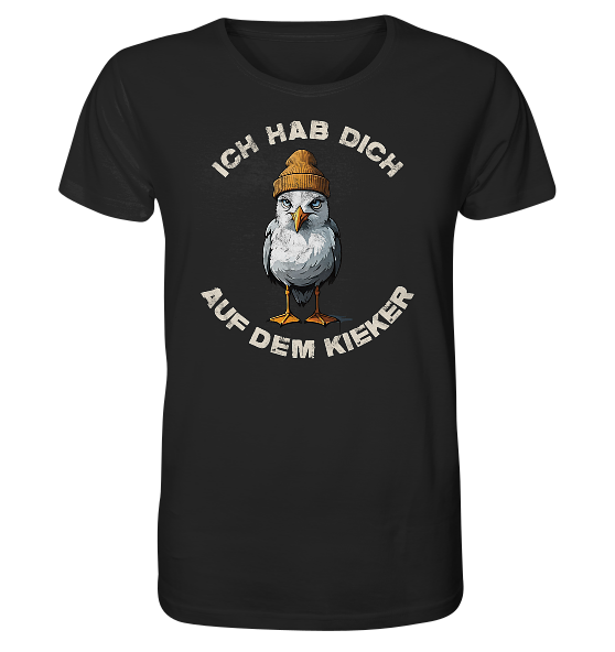 Ich hab Dich auf dem Kieker Möwe Spruch - Herren Premium Bio Shirt - Kiebitzdelle
