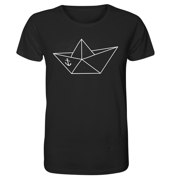 Papierschiff Papierboot Origami - Herren Premium Bio Shirt - Kiebitzdelle