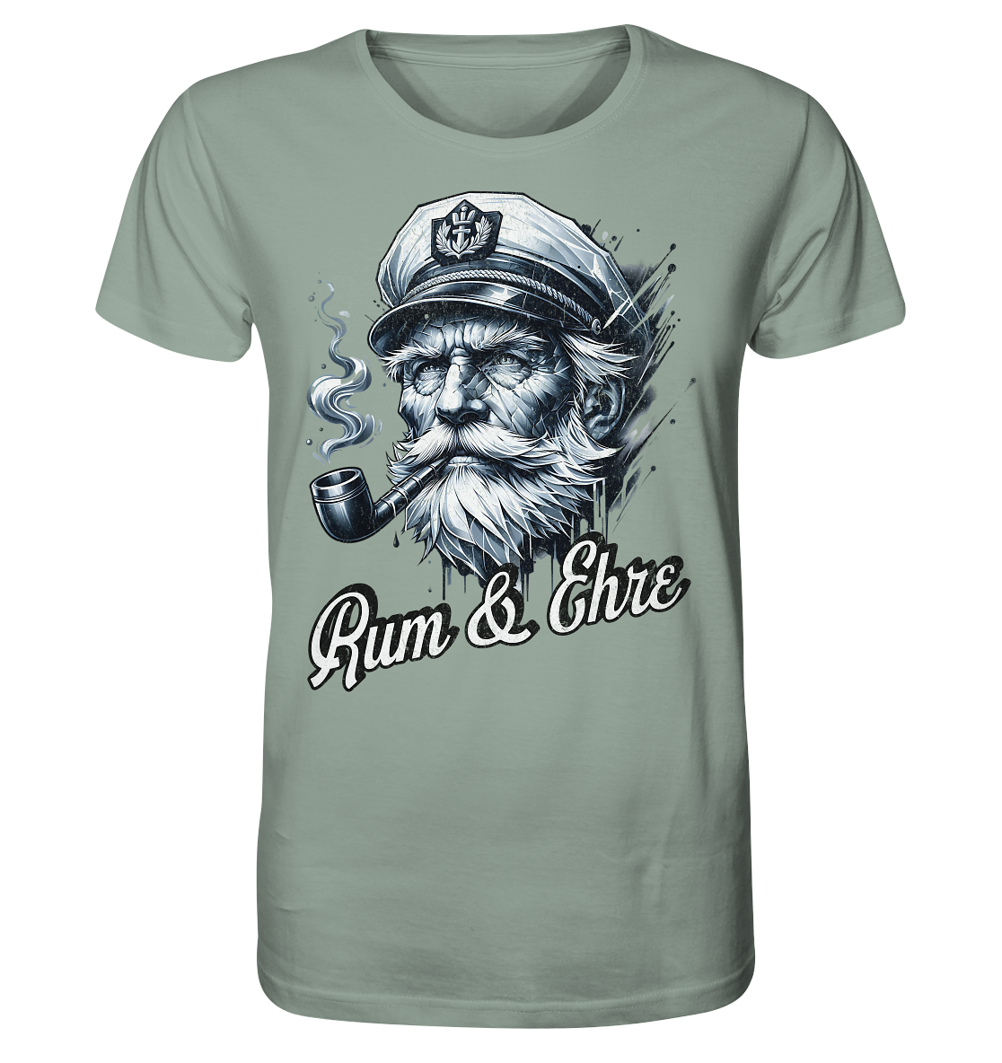 Rum und Ehre Kapitän - Herren Premium Bio Shirt - Kiebitzdelle