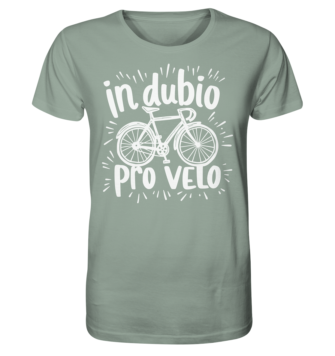 In dubio pro velo Fahrrad Spruch - Herren Premium Bio Shirt - Kiebitzdelle