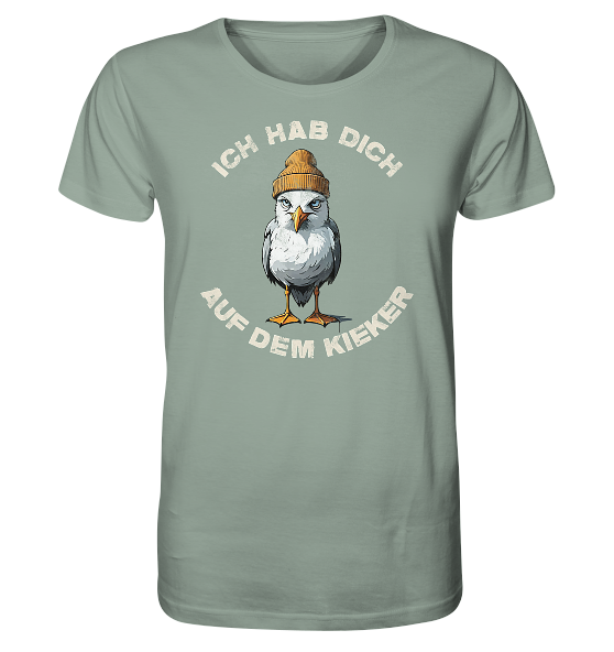 Ich hab Dich auf dem Kieker Möwe Spruch - Herren Premium Bio Shirt - Kiebitzdelle