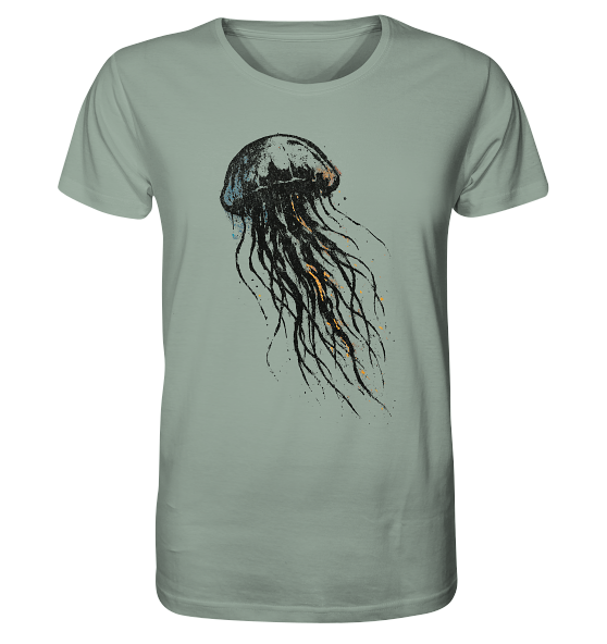 Street Art Qualle - Herren Premium Bio Shirt