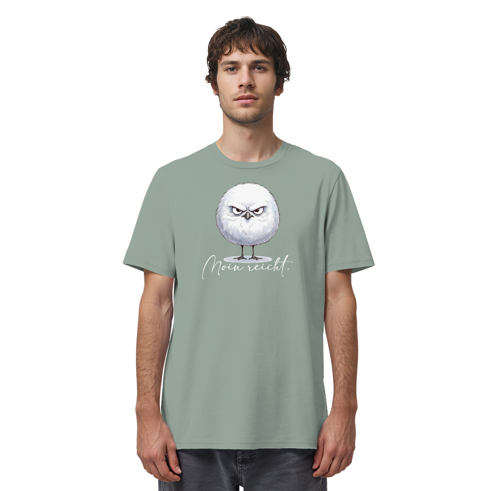 Moin reicht - Grimmige runde Möwe - Organic Shirt