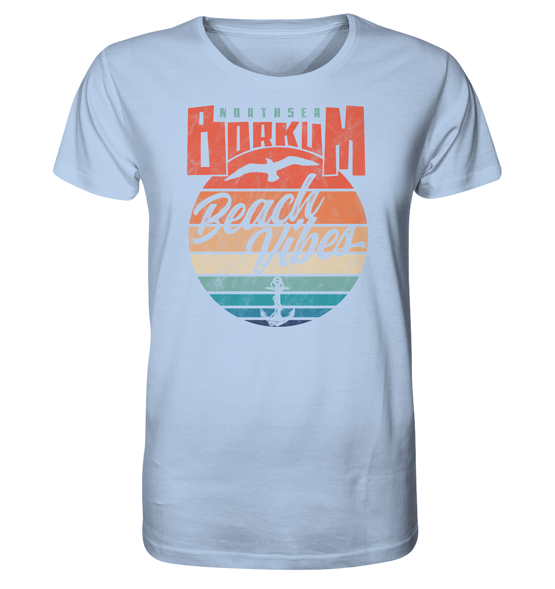 Borkum Beach Vibes - Herren Premium Bio Shirt - Kiebitzdelle