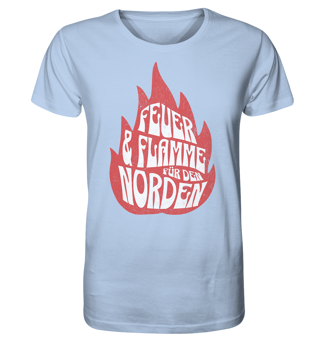 Feuer und Flamme für den Norden - Herren Premium Bio Shirt