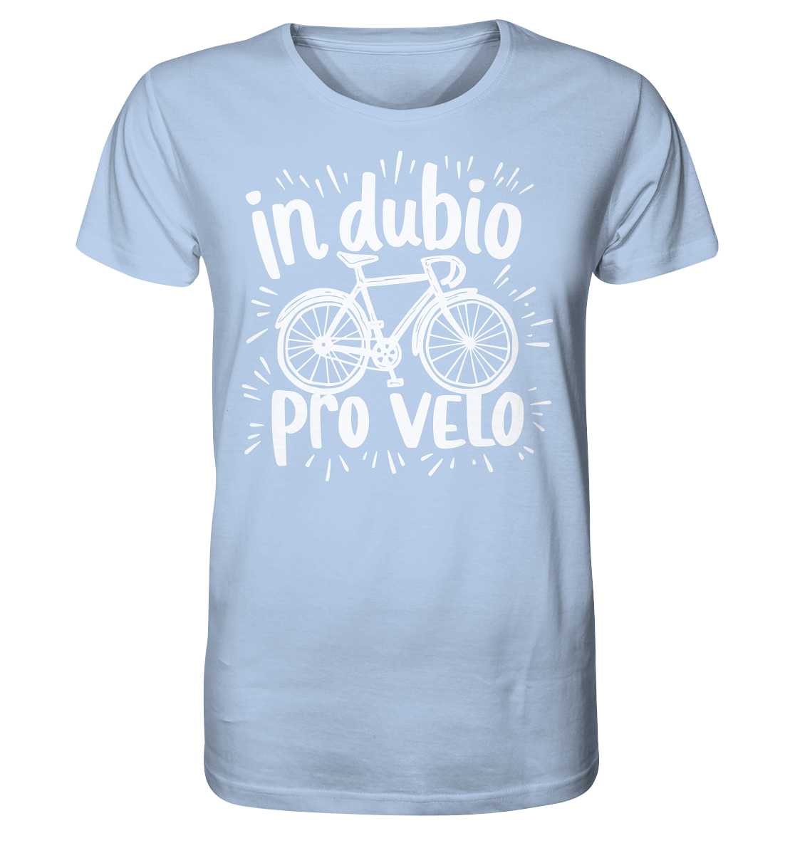 In dubio pro velo Fahrrad Spruch - Herren Premium Bio Shirt